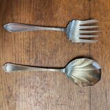 Silver-plated salad service