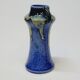 Ancien vase  Art déco en grès flammé bleu