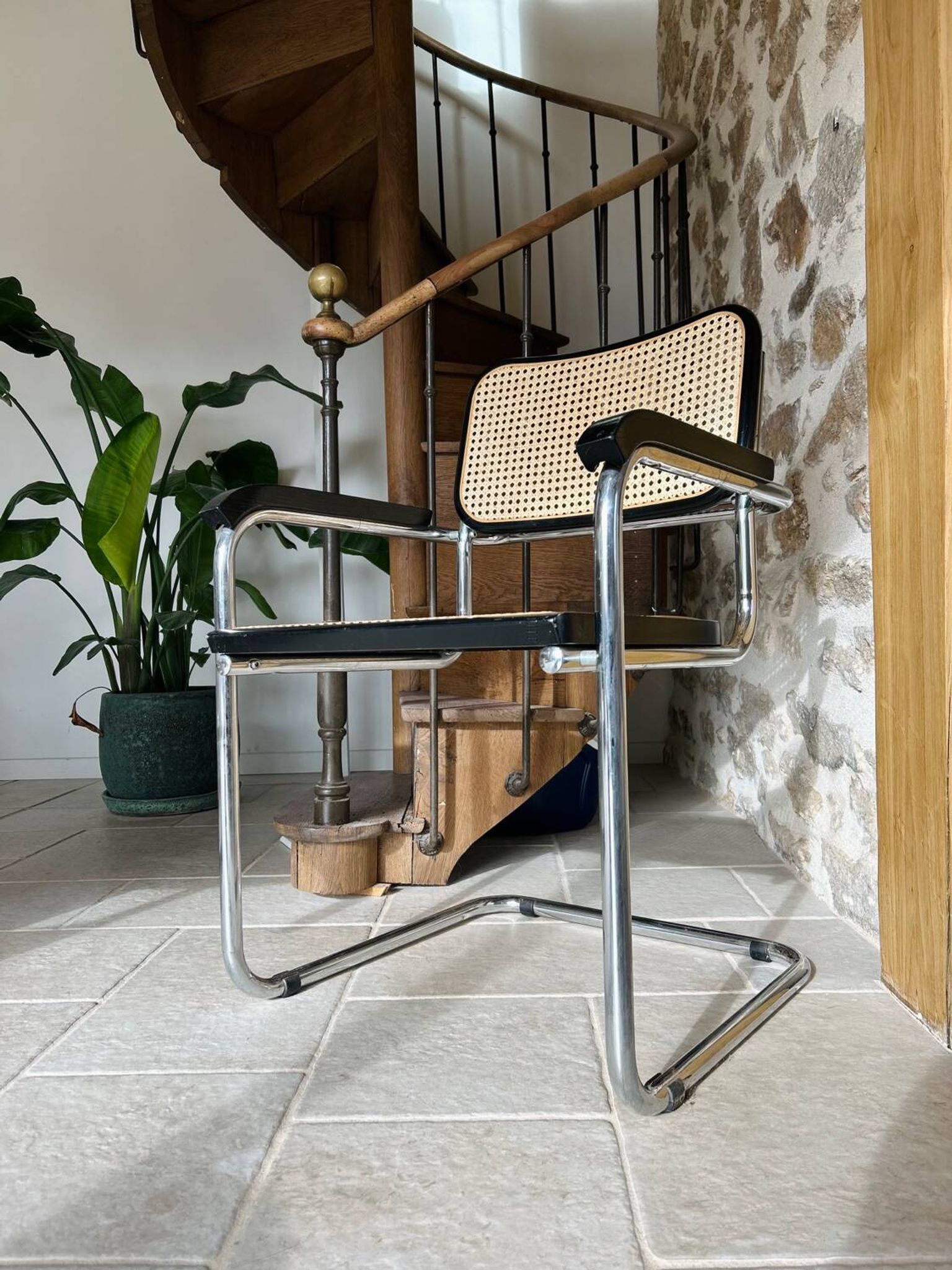 Chaise B64 en cannage