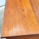 Old American desk in solid oak with S-shaped shutter