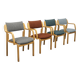 Ensemble de 4 chaises de salle à manger par Reno Wahl Iversen pour Farstrup Danemark, années 1980.