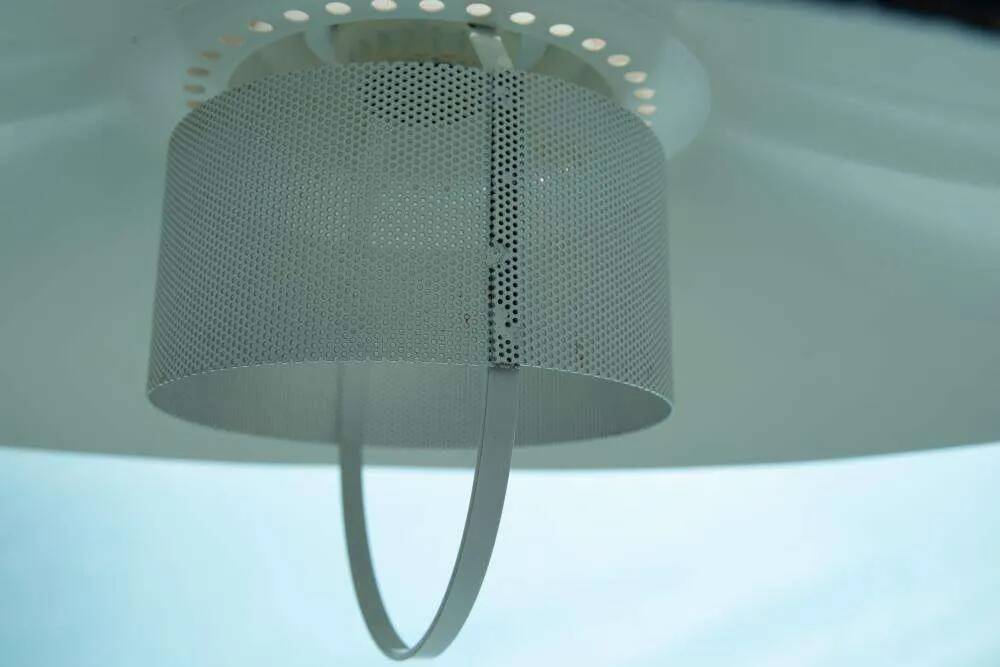 1970s Swedish minimalist Scandinavian suspension lamp with a pull switch.