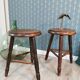 Pair of tripod stools