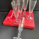 6 champagne flutes baccarat service clermont - xixth