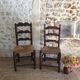 2 antique wooden chairs