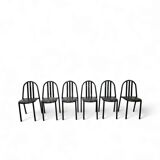 6 Chairs Design by Robert Mallet-Stevens (design from 1930) Production Pallucco Rome On License Ecart