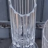 Set of 3 Daum crystal vases model Cythère from the 80s