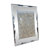 Beveled mirror photo frame