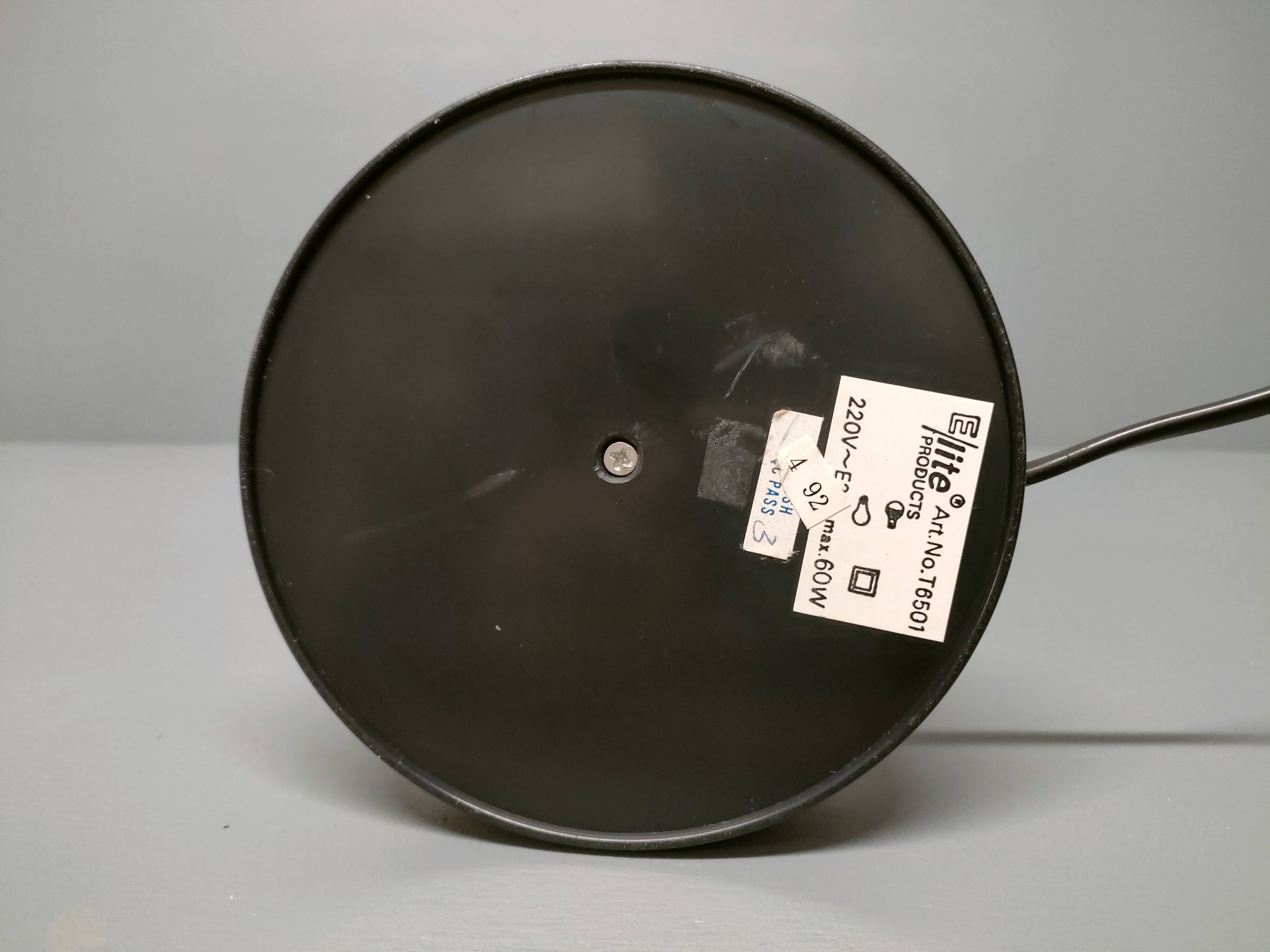 Elite - industrial style desk lamp - red lacquered metal - netherlands - 90's