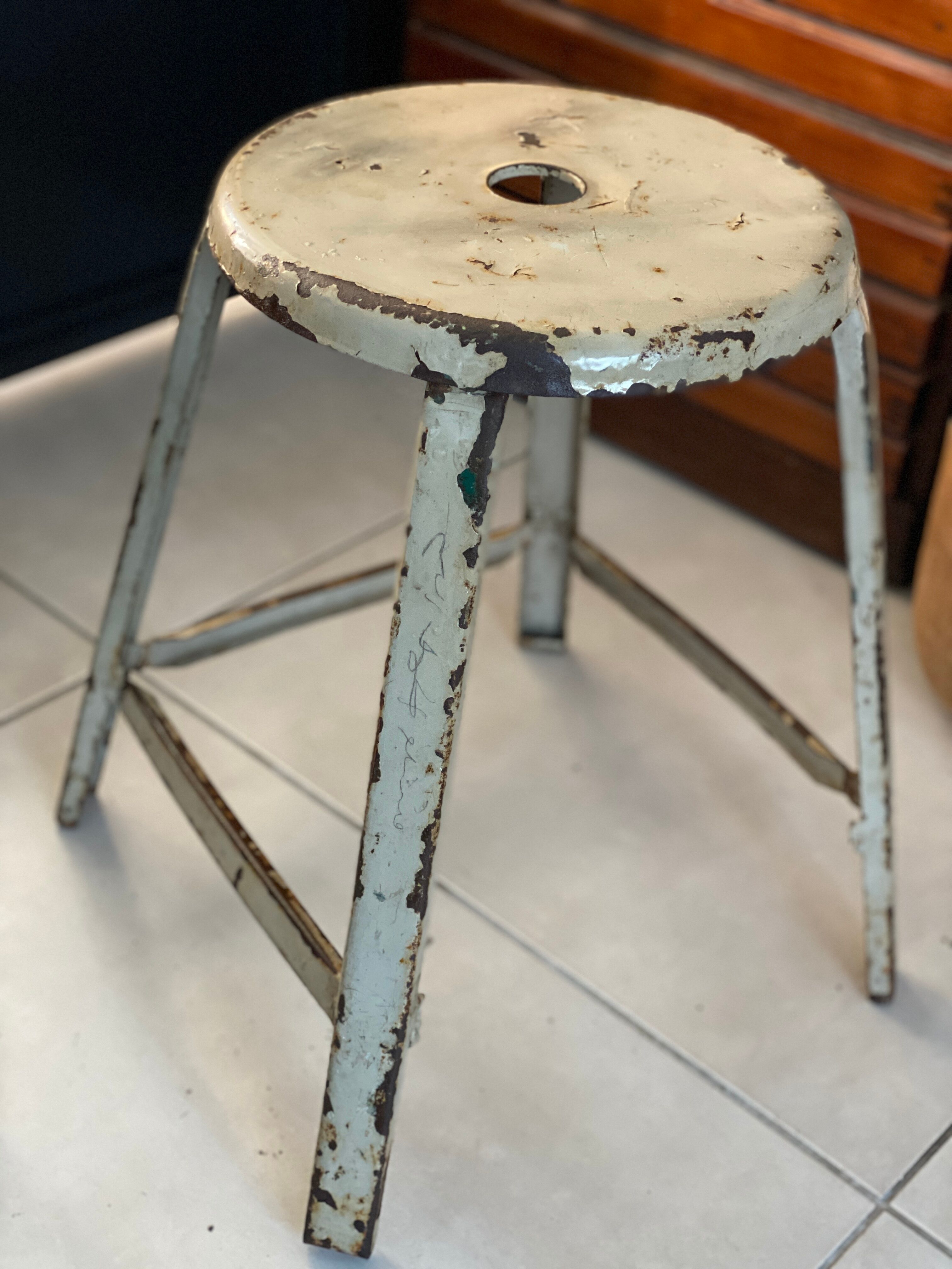 Pair of industrial stool