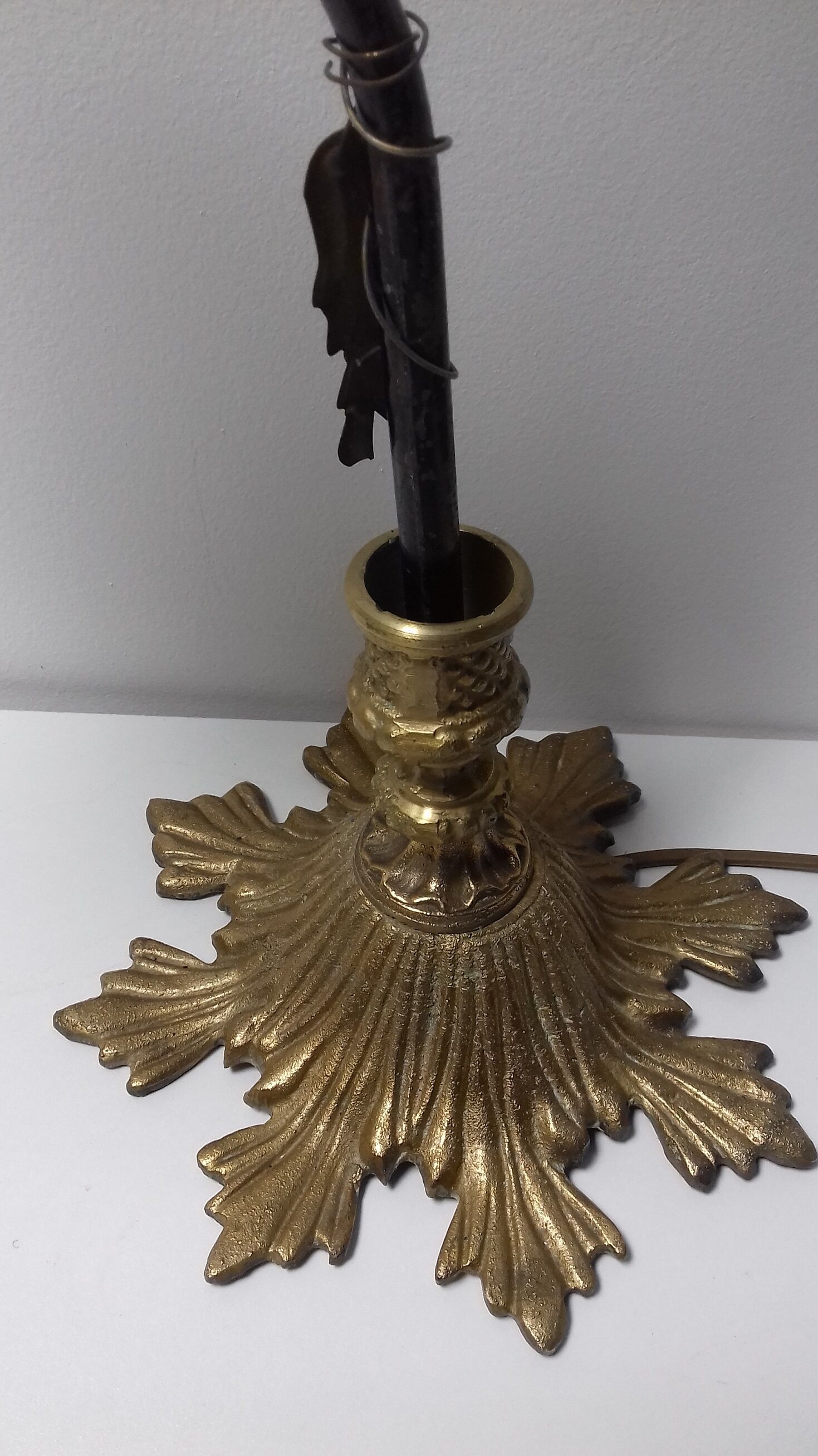 Lampe art deco grappe de raisin verre de Murano