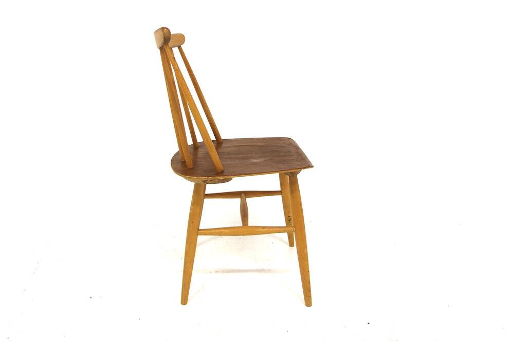 Set of 4 teak "Fanett" chairs by Ilmari Tapiovaara, Sweden, 1960