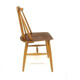 Set de 4 chaises "Fanett" en teck par Ilmari Tapiovaara, Suède, 1960