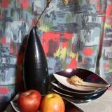 Four vintage Verceram ceramic dessert plates