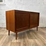 Mid-length Scandinavian vintage teak sideboard, 1960s