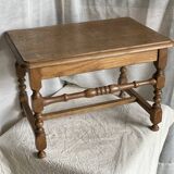 Low stool, thin turned legs with spacer