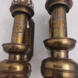 Paire de lampes en bronze