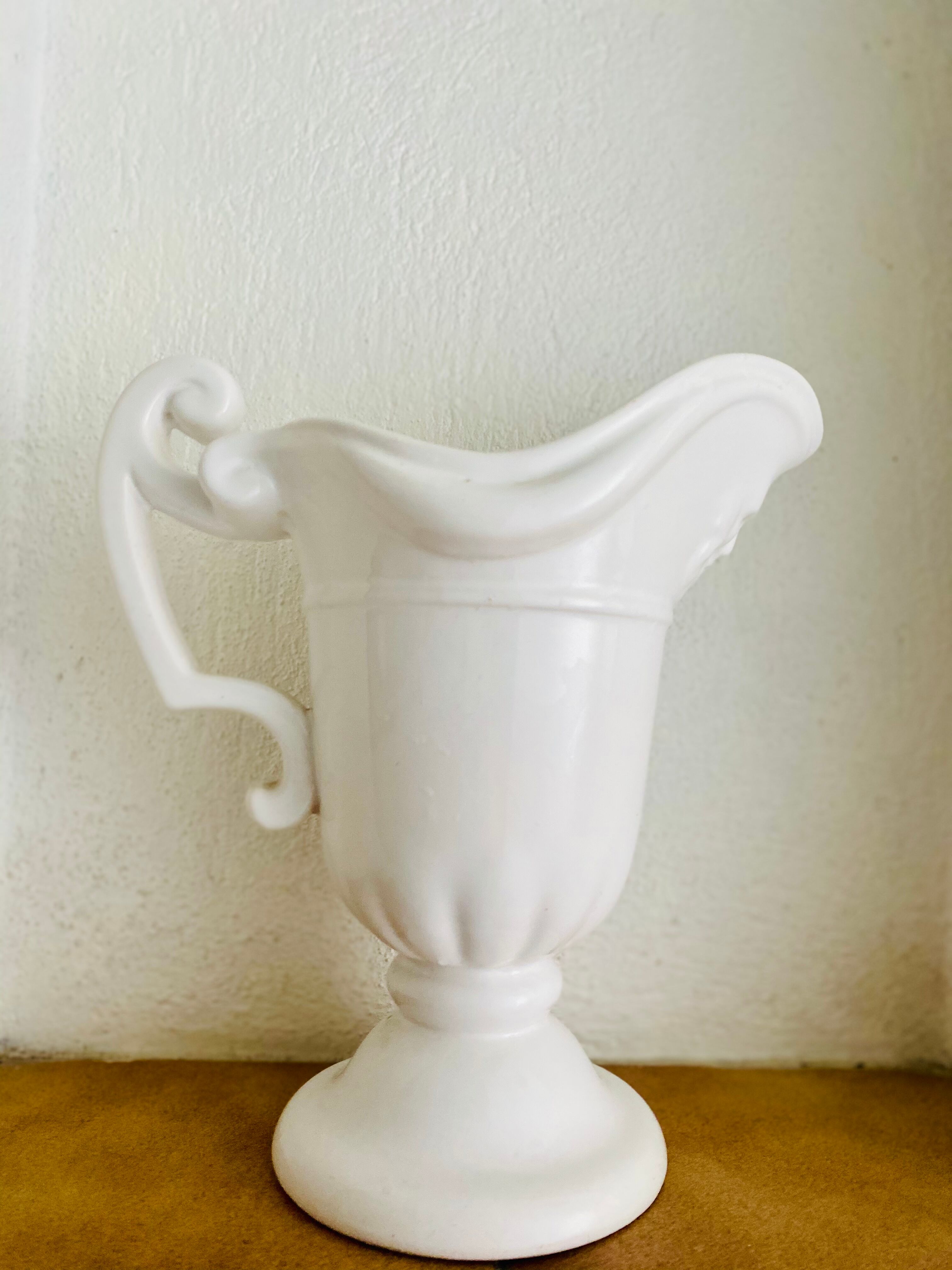White ceramic vase