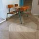 Bureau d’écolier vintage en bois et métal - Bureau double