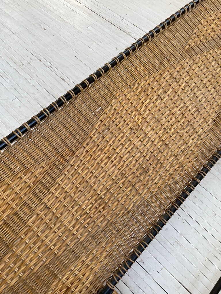 Metal and wicker headhead 50s