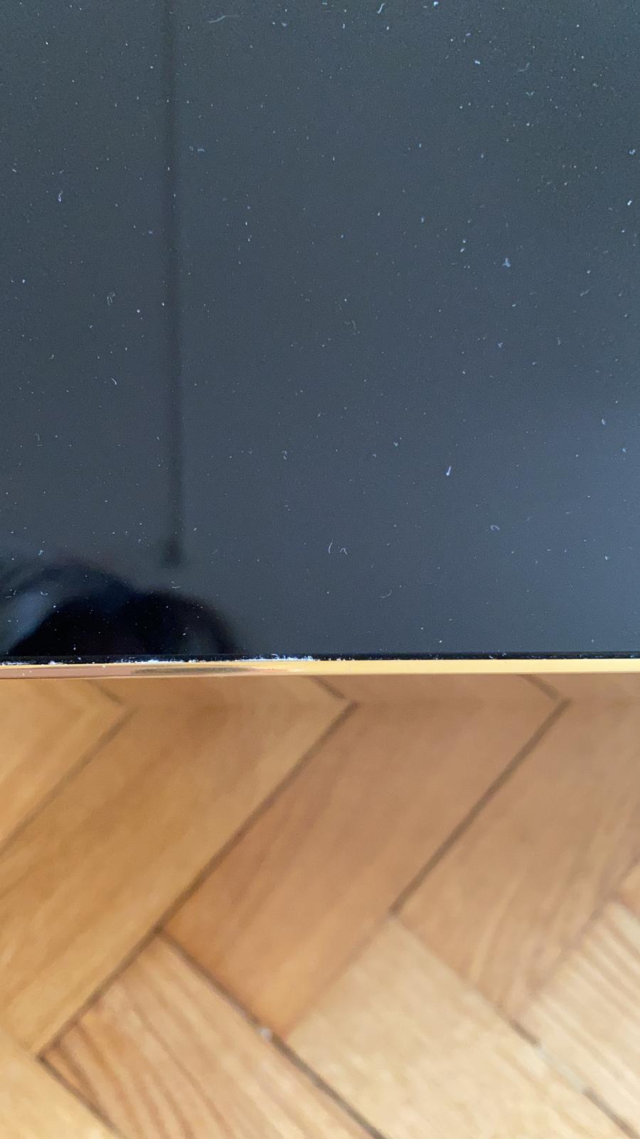 Coffee table praise brass smoked glass Red Edition