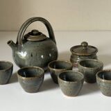 Vintage Gustave Tiffoche ceramic tea set from the 60s