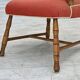 1960s, Scandinavian armchair. Red furniture wool, beech wood.