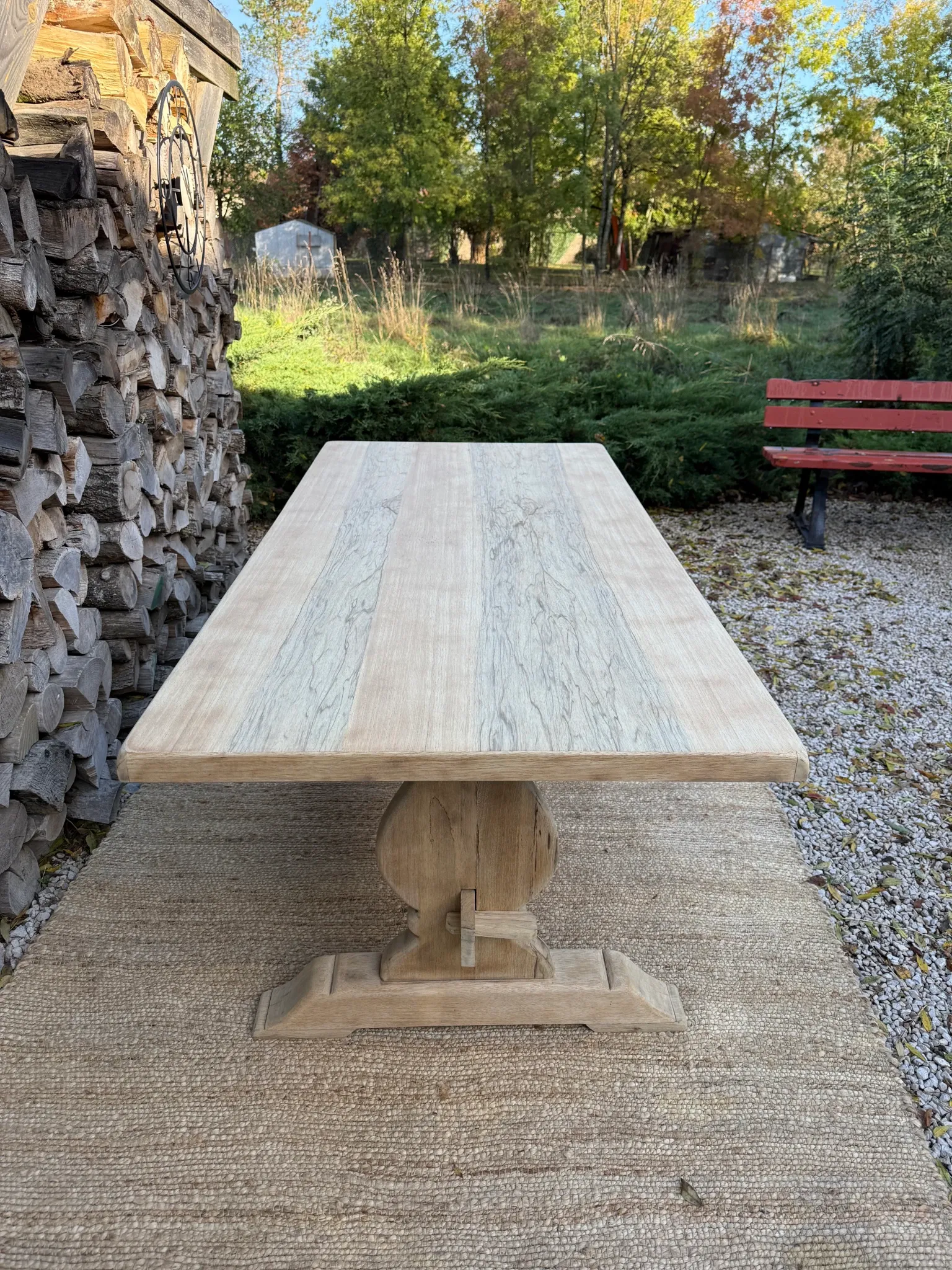Table monastère 188cm frêne massif