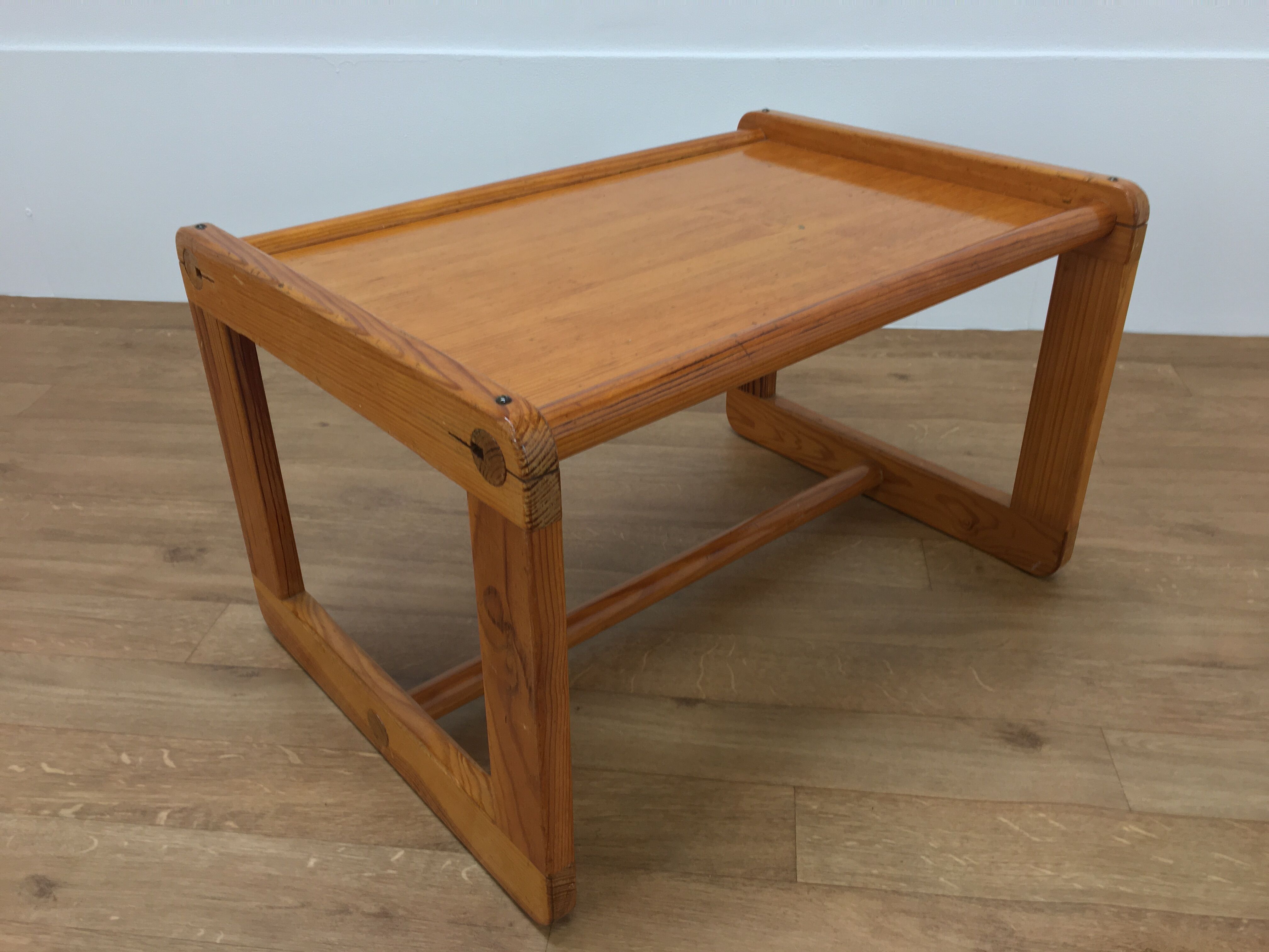 Baumann children's pine desk and chair, 1970
