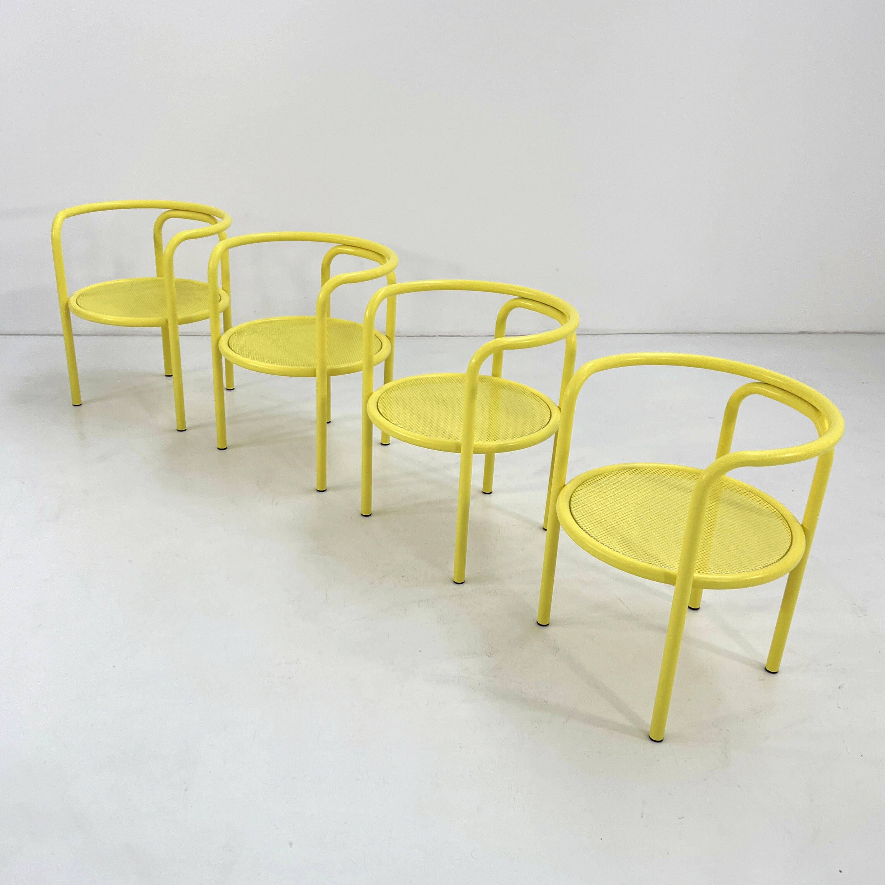 Set of 4 Locus Solus chairs by Gae Aulenti for Poltronova, 1960