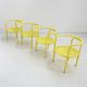 Set of 4 Locus Solus chairs by Gae Aulenti for Poltronova, 1960
