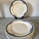 Lot de 8 assiettes Longchamp Lily, terre de fer