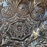 Pressed-mould glass cup – Stars & palmettes – 1960s-70s