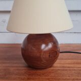 Walnut ball lamp