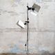 Triedro Floor Lamp in Lacquered and Chromed Metal by Joe Colombo for Stilnovo, Italy, 1970s