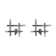 Pair of geometric wall lamps Maison Sciolari, 4feux, Italy, 1970