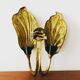 Italian Hollywood Regency Brass Sconce by Tommaso Barbi