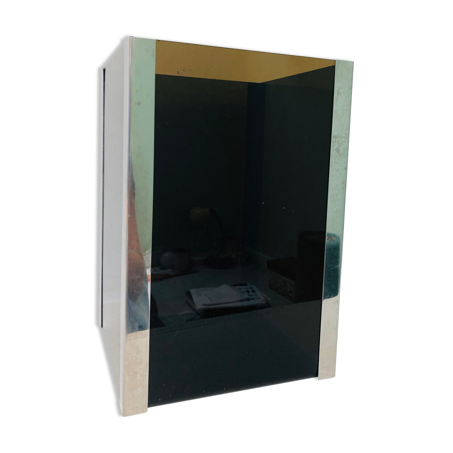 Corbeille papier plexiglas 1970