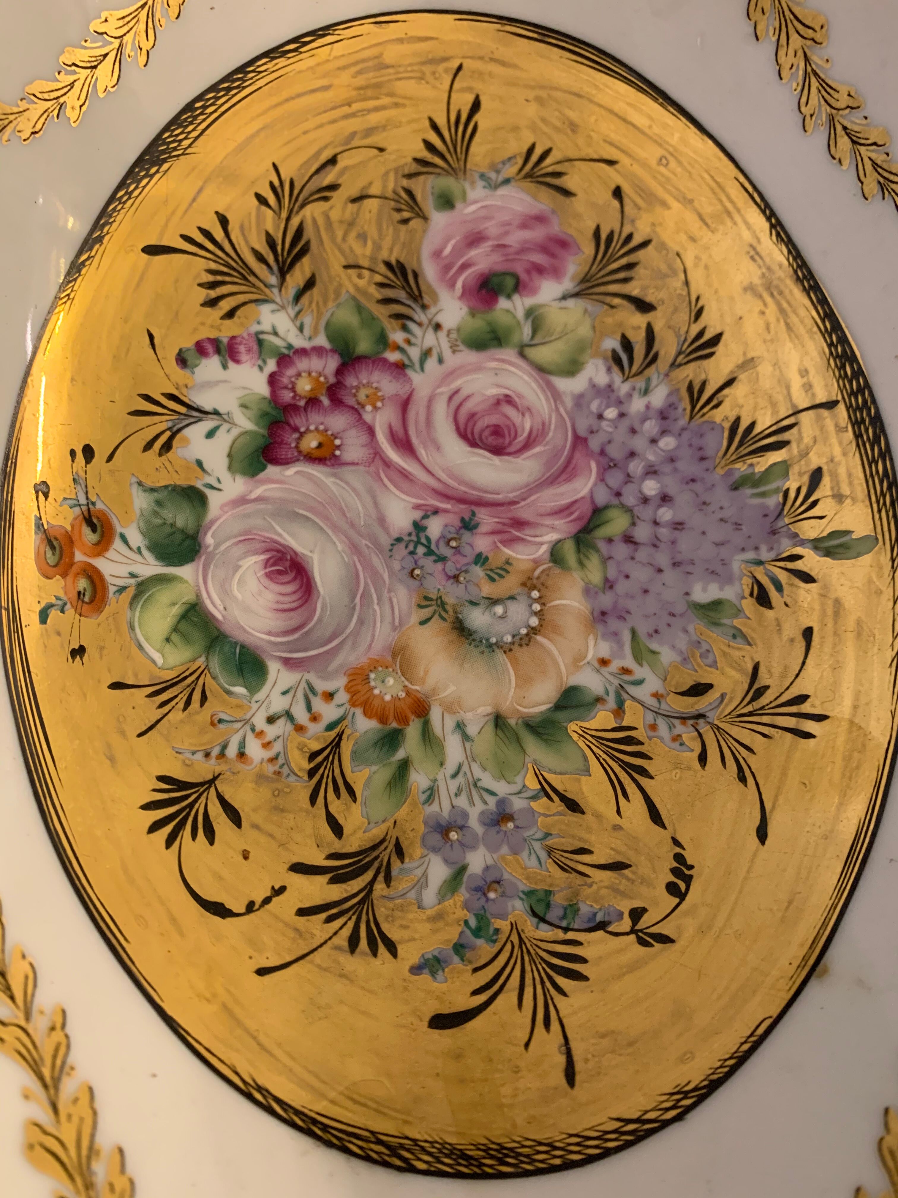 Limoges floral decoration cup