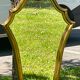 Vintage mirror gilded wood and stucco, Louis XV style shell H 68 cm