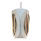 Chrome and bakelite pendant light, Italy, 1970s.