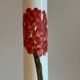 Glazed stoneware tube vase