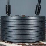 Lampe halogène Luxo Sciopticon deux tiges noires
