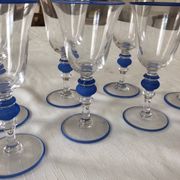 Set of 7 Paco Rabanne stemmed glasses