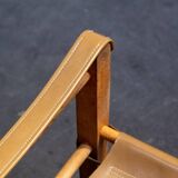 Leather safari chair