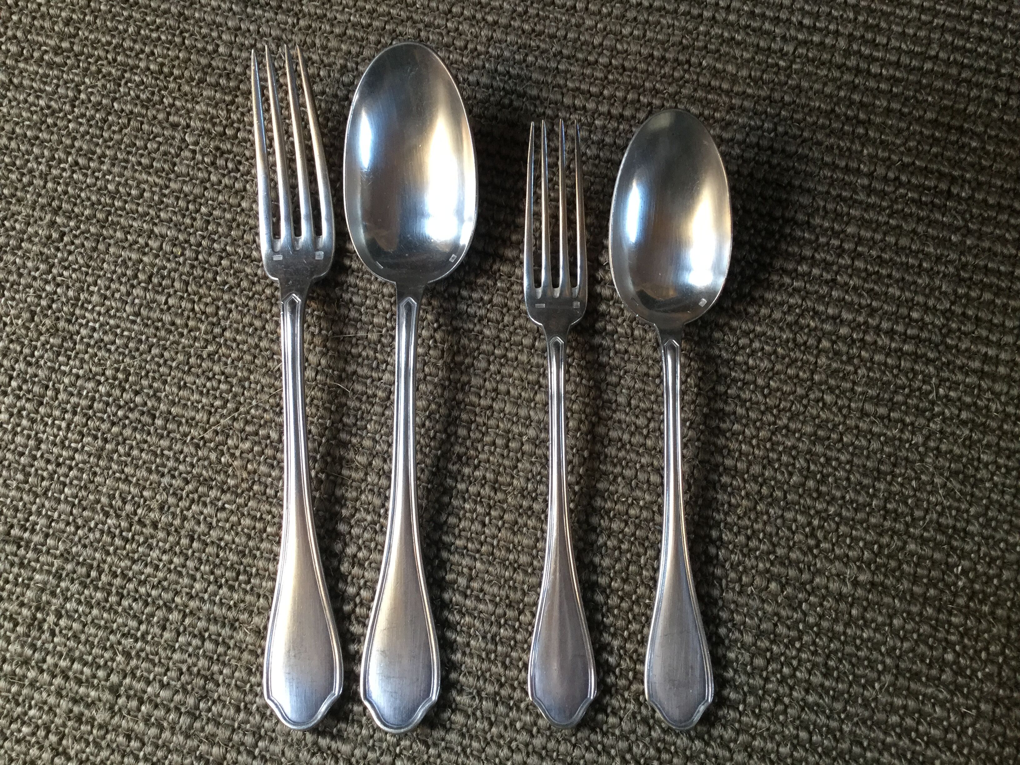 Silver metal housewife