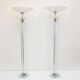 Pietro Chiesa for Fontana Arte rare pair of crystal floor lamps, 1930s
