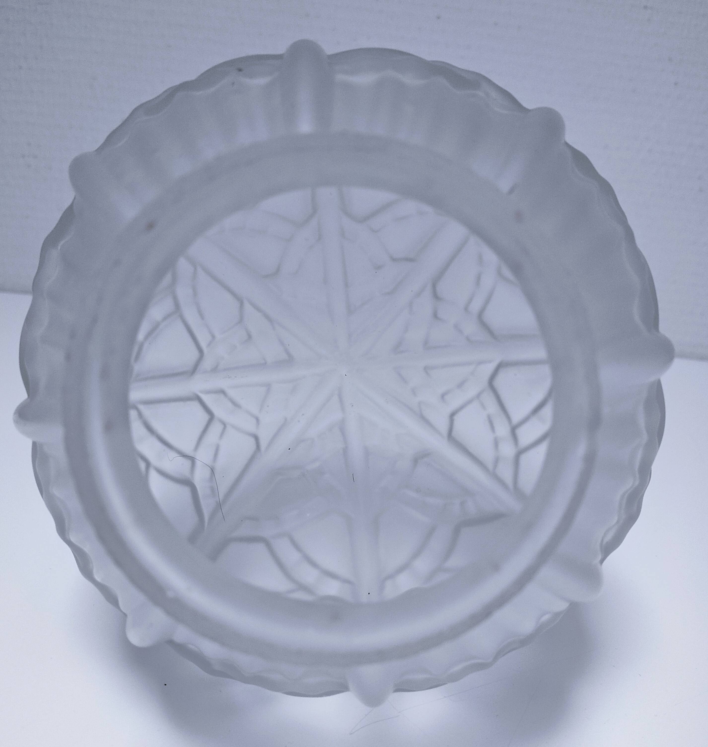 art deco pendant light with molded glass and chrome-plated metal frame