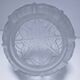 art deco pendant light with molded glass and chrome-plated metal frame