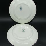 2 art nouveau plates Alebacqz and Bouchart St Amand